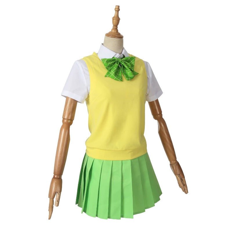 Conjunto de Disfraz de Cosplay de Las Quintillizas Nakano: Pelucas y Uniformes Escolares - Fantasia Cosera
