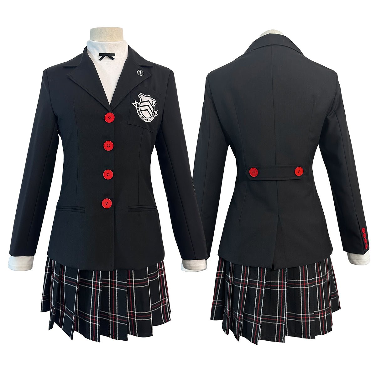 Traje de Cosplay Persona 5 - Akira Kurusu, Kasumi Yoshizawa, Outfit Academia Shujin - Fantasia Cosera