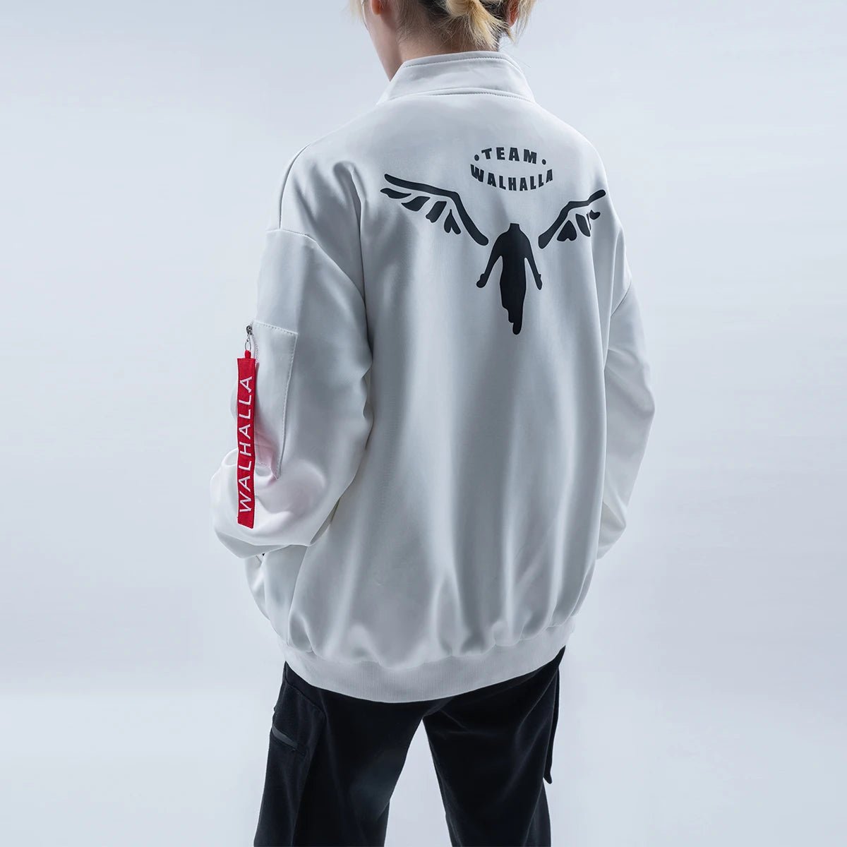 Disfraz Cosplay de Kazutora Hanemiya de Tokyo Anime - Chaqueta Blanca con un Arete - Uso Diario Casual - Regalo de Halloween y Navidad - Fantasia Cosera