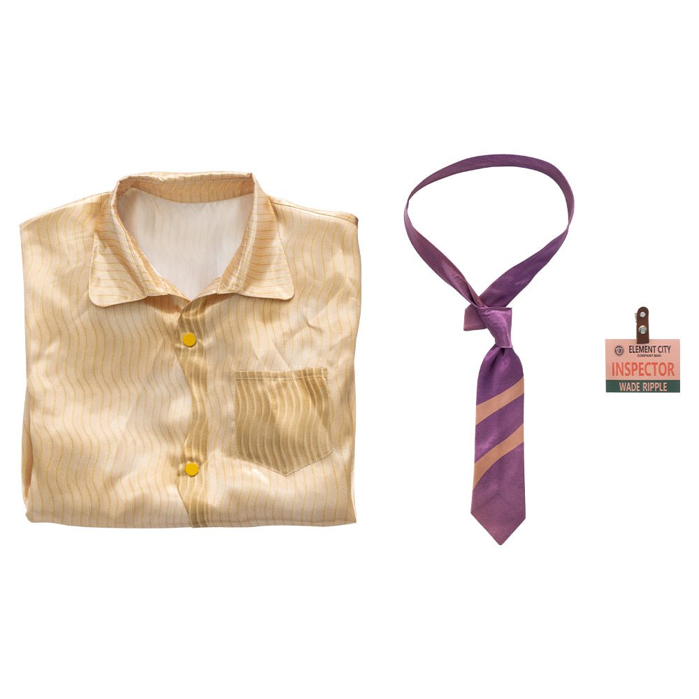 Camisa de Ola de Wade Elemental Traje de Cosplay - Fantasia Cosera