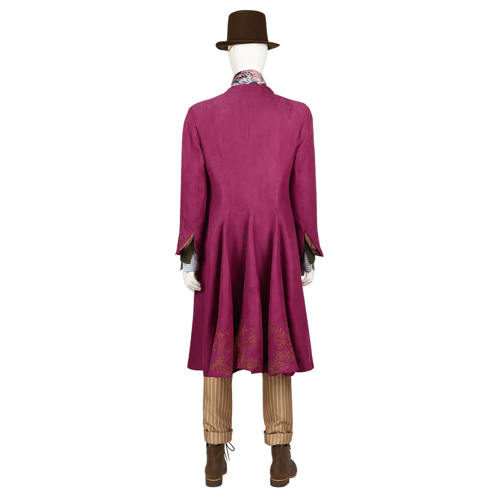 Traje de Cosplay de Willy Wonka - Inspirado en Timothée Chalamet (2023) - Fantasia Cosera