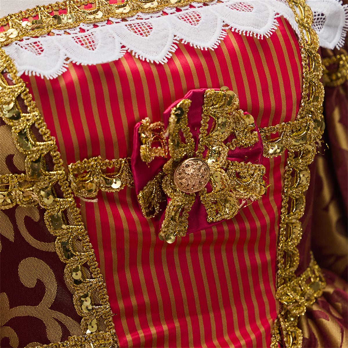 Capa Noble Dama Real Traje Cosplay – Elegante Vestido de Fantasía para Entusiastas del Cosplay - Fantasia Cosera