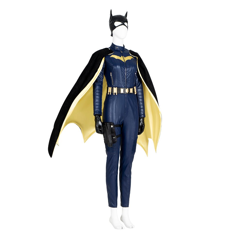 Traje de Cosplay de Batgirl 2022 - Mono Azul de Superhéroe de Barbara Gordon con Capa - Fantasia Cosera