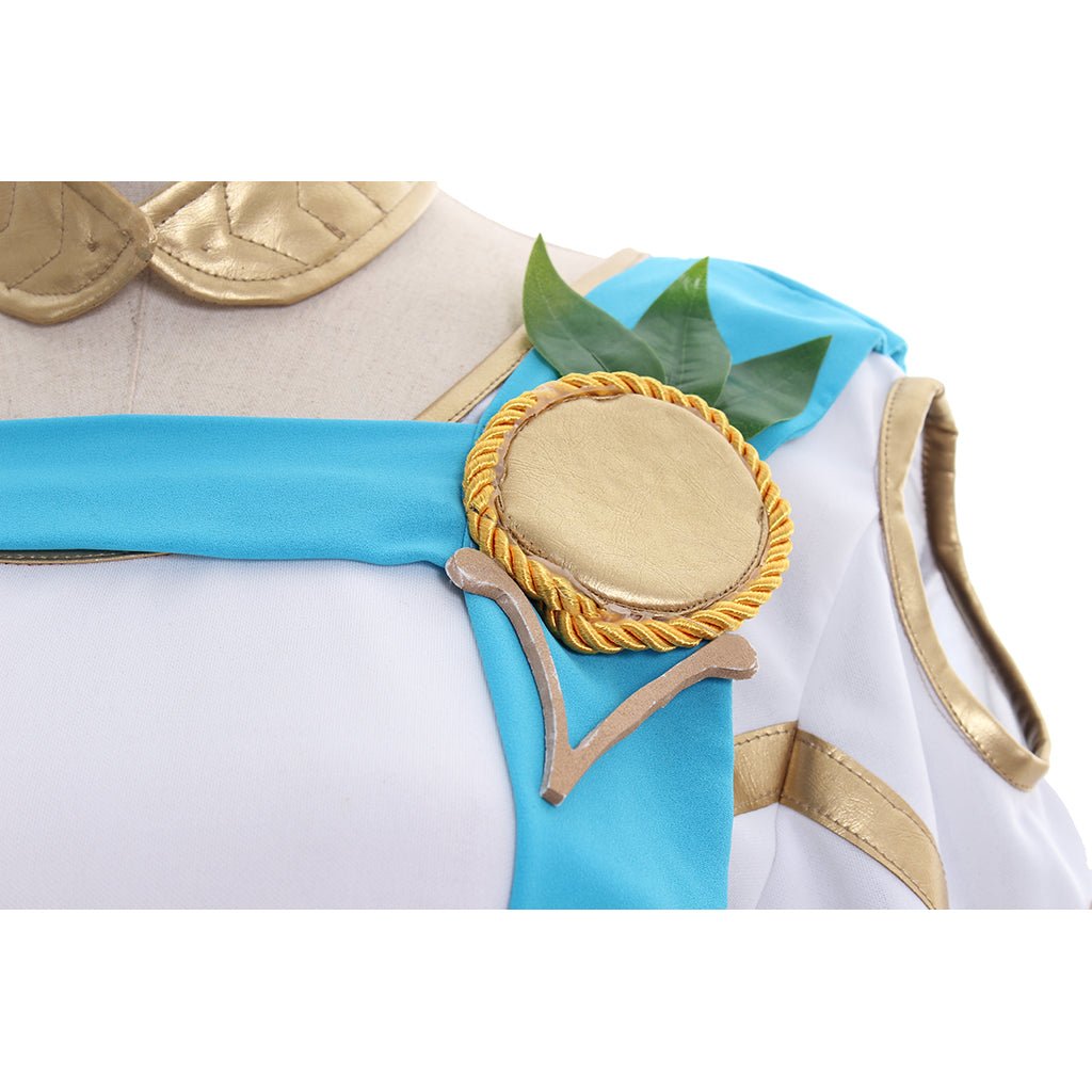 Traje de Cosplay de Overwatch Mercy Victoria - Angela Ziegler Skin de Juegos de Verano - Fantasia Cosera