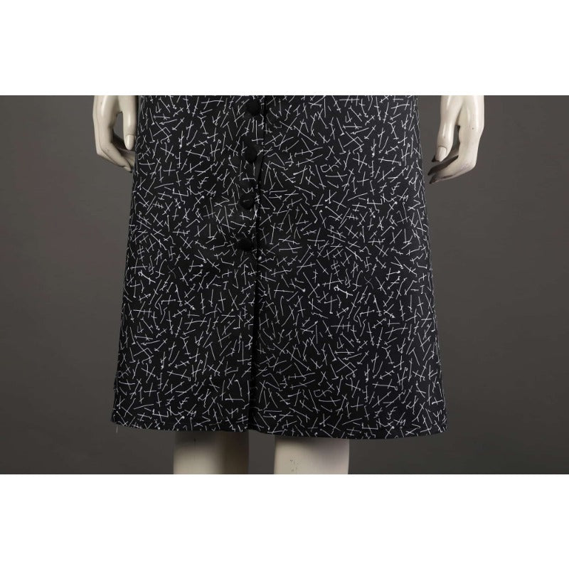 Disfraz de Wednesday Addams - Traje Gótico de Halloween de La Familia Addams - Fantasia Cosera