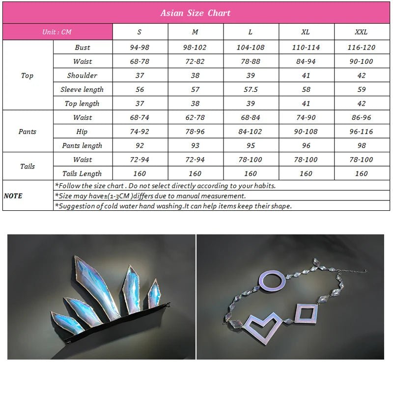 Traje de Cosplay de Neeko KDA de LOL para Mujeres - Disfraz Completo con Cola para Fiestas de Halloween - Fantasia Cosera