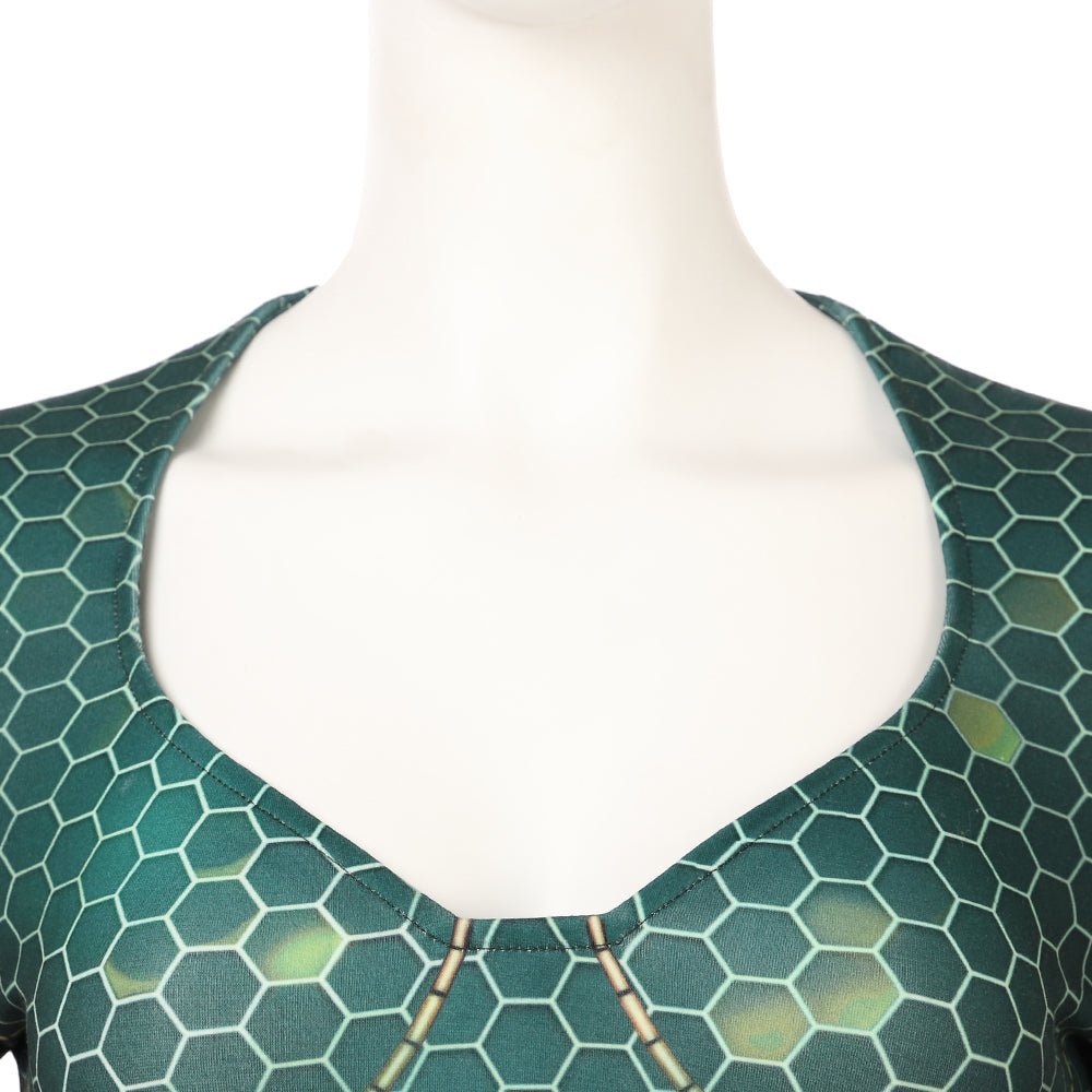 Traje de Cosplay de Mera de Aquaman 2 - Outfit de Película de Alta Calidad - Fantasia Cosera