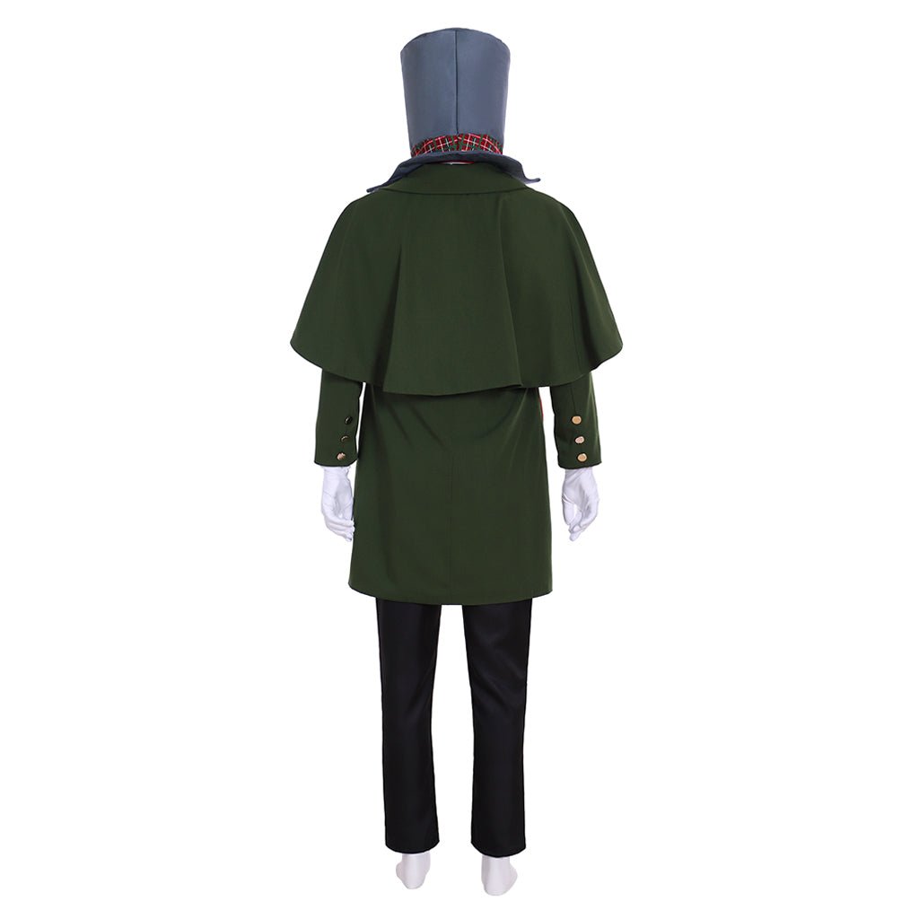 Traje de Villancico Victoriano para Hombre, Disfraz de Caballero Dickensiano Navideño - Fantasia Cosera