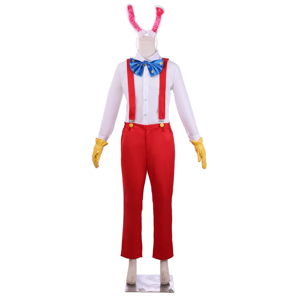 Traje de Cosplay de Roger Rabbit para Adultos - Divertido Disfraz de Conejo de Dibujos Animados - Fantasia Cosera