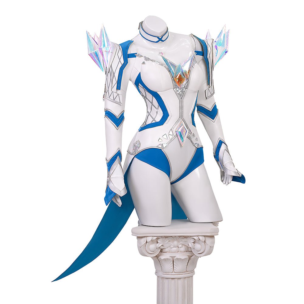 Traje de Cosplay de Emma Frost - Reina Blanca de Marvel Contest of Champions - Fantasia Cosera