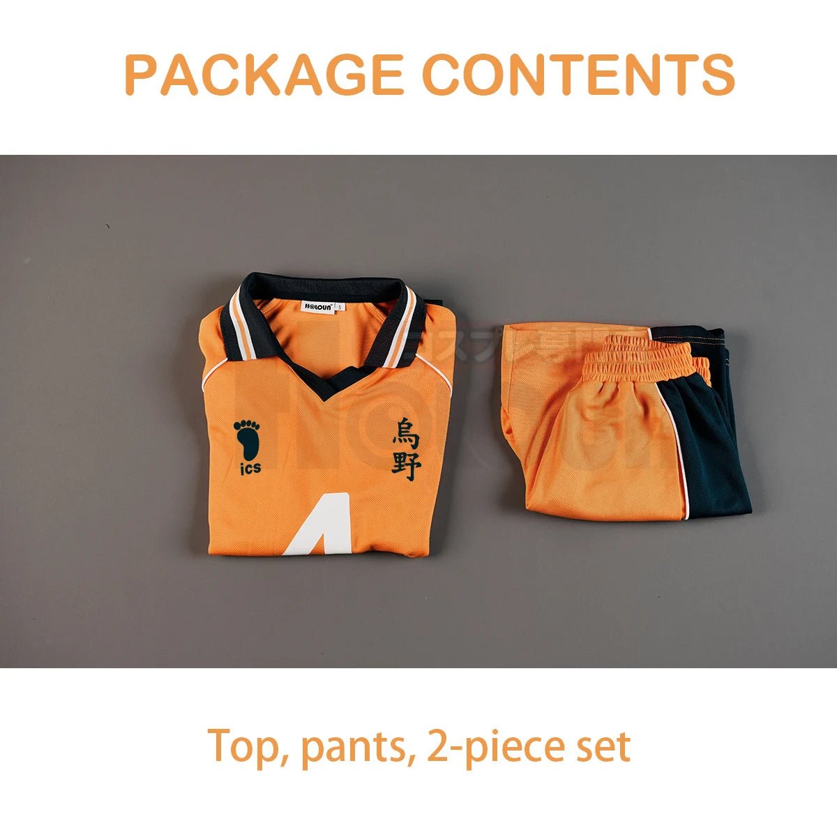 Conjunto de Cosplay Nishinoya Yuu de Haikyuu!! Camiseta de Volleyball Karasuno NO.4 y Peluca - Fantasia Cosera