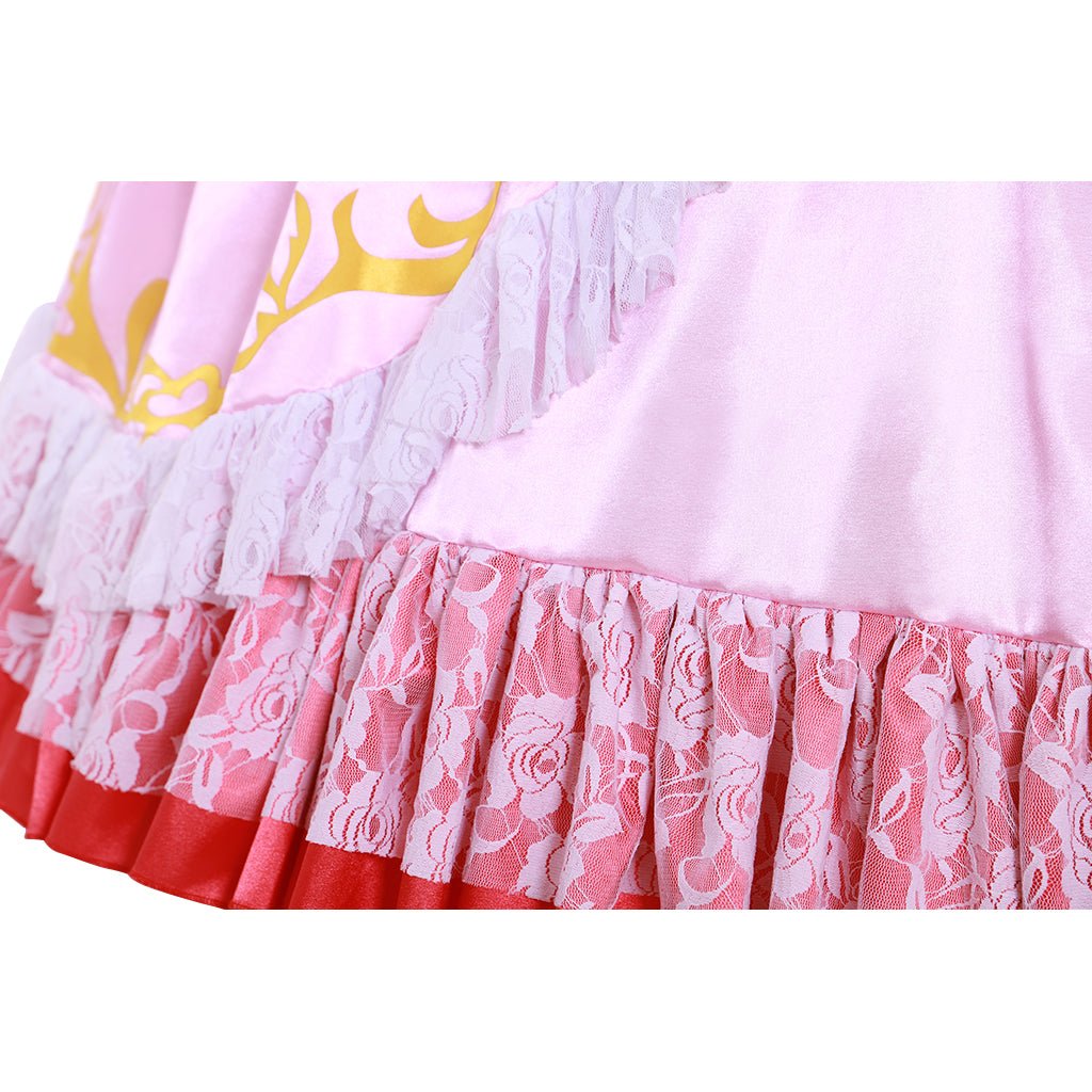 Disfraz de Princesa Peach | Vestido de Gala para Mujer para Halloween y Fiestas de Cosplay - Fantasia Cosera