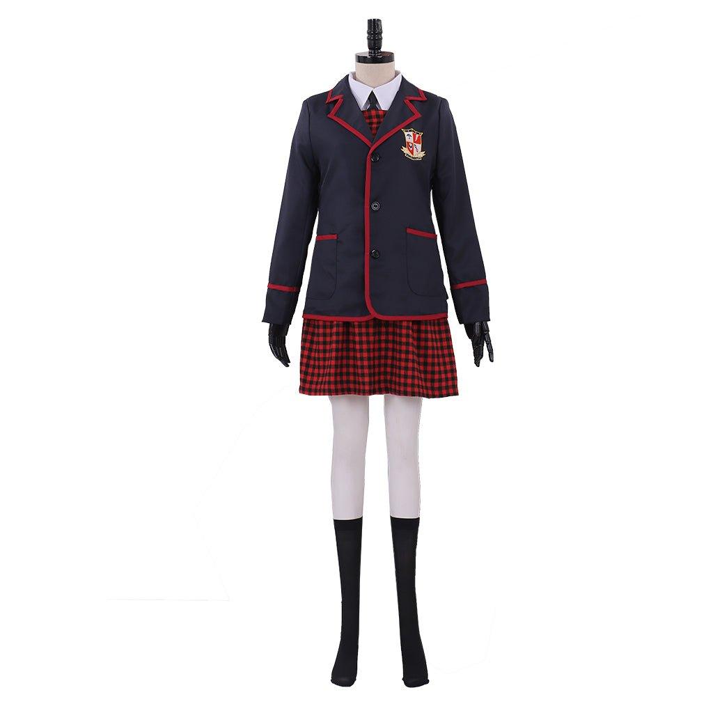 Uniforme Escolar de The Umbrella Academy para Niñas | Traje de Cosplay Chaqueta y Vestido Auténticos para Adultos - Fantasia Cosera