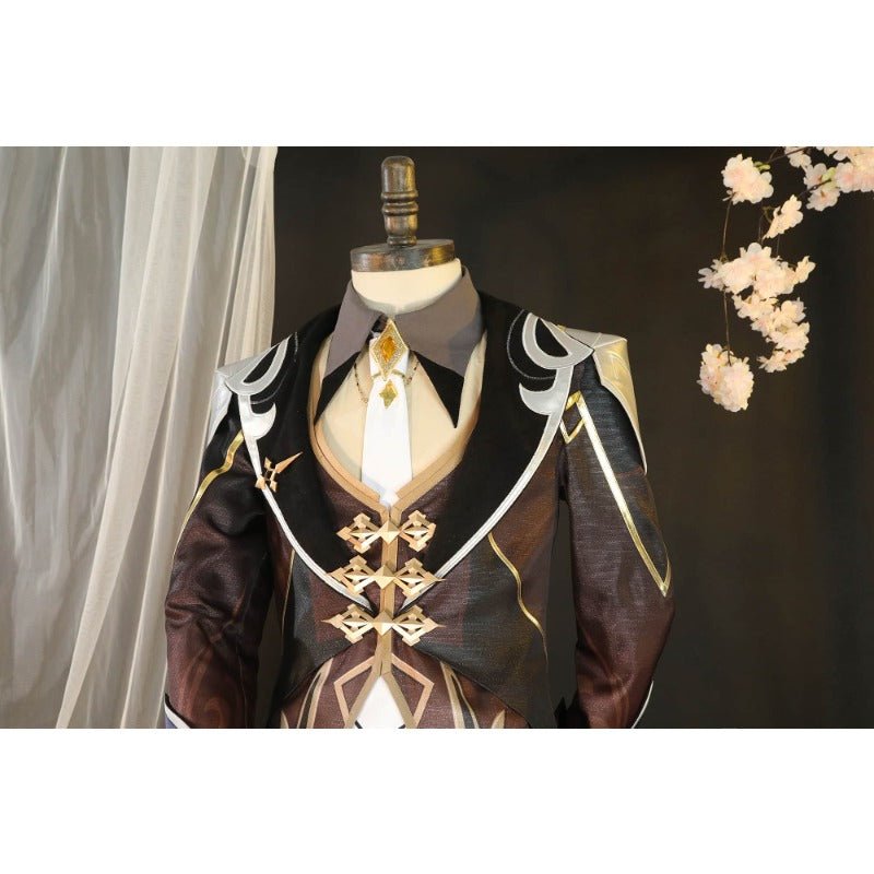 Traje de Cosplay de Zhongli de Genshin Impact Conjunto Completo para Fiesta de Halloween - Fantasia Cosera