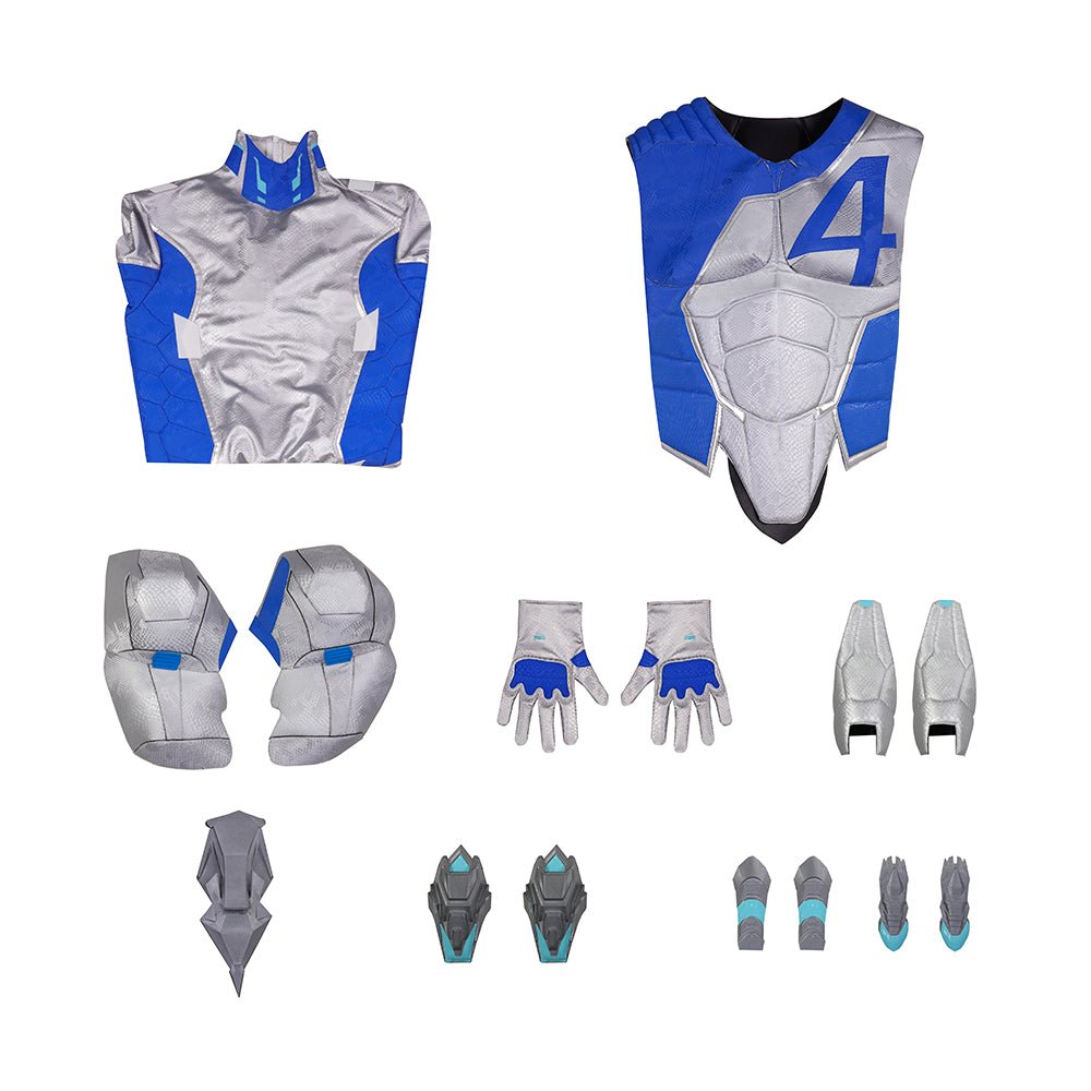 Traje de Cosplay de Mr. Fantastic de Marvel Contest of Champions - Fantasia Cosera