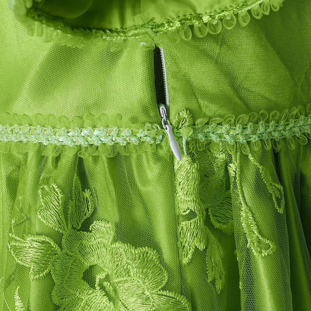 Vestido de Cosplay Bridgerton Verde - Elegancia de la Regencia - Fantasia Cosera