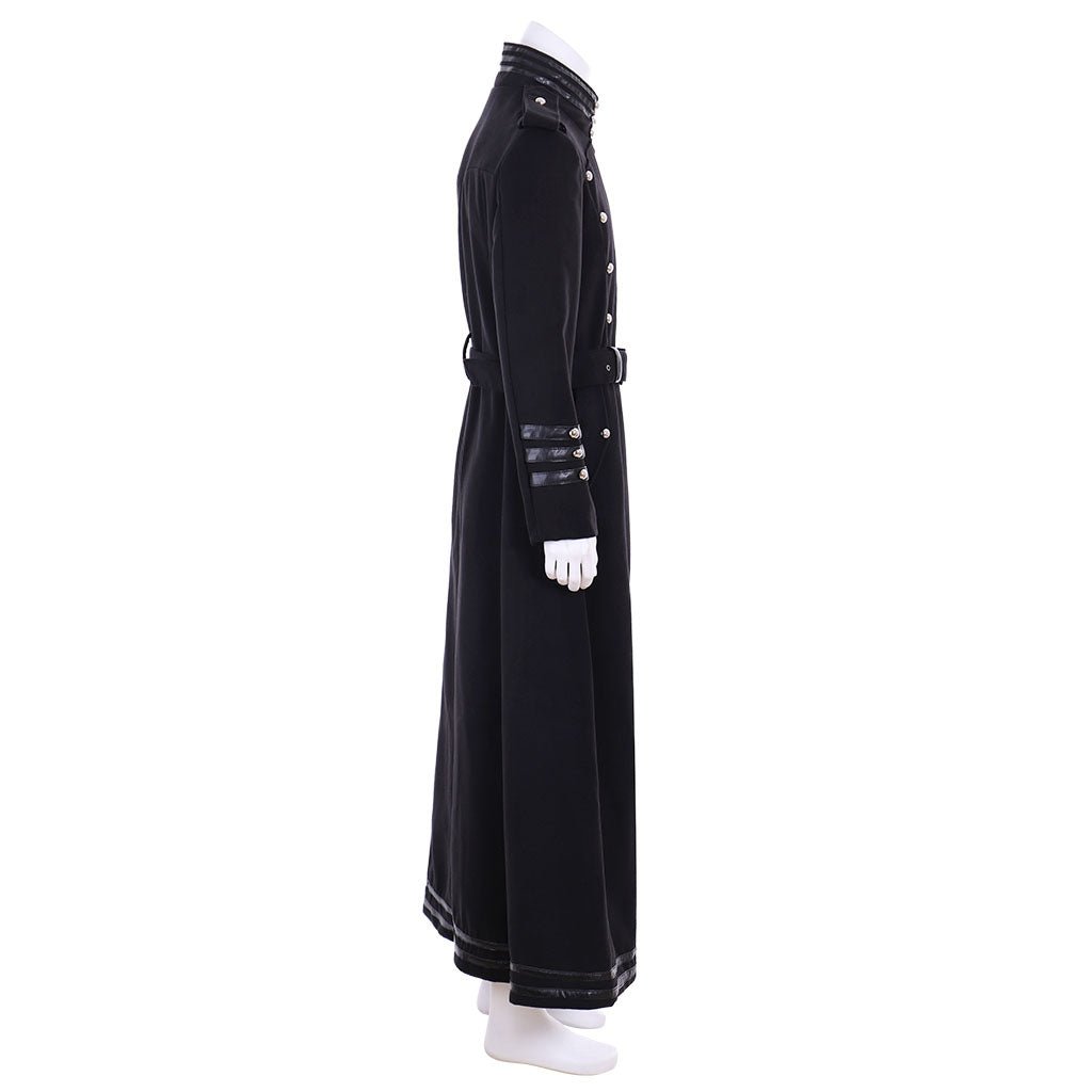 Túnica Sacerdotal Medieval con Cuello Alto y Botones para Hombres - Fantasia Cosera