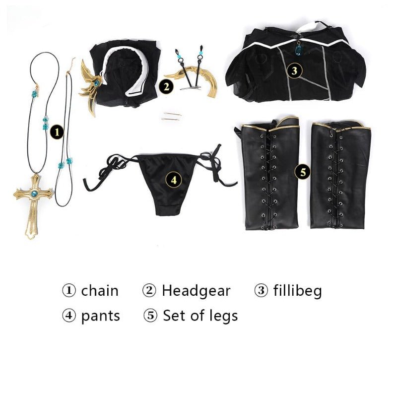 Vestido de Cosplay de Nia Honjou de DATE A LIVE para Halloween y Carnaval - Fantasia Cosera