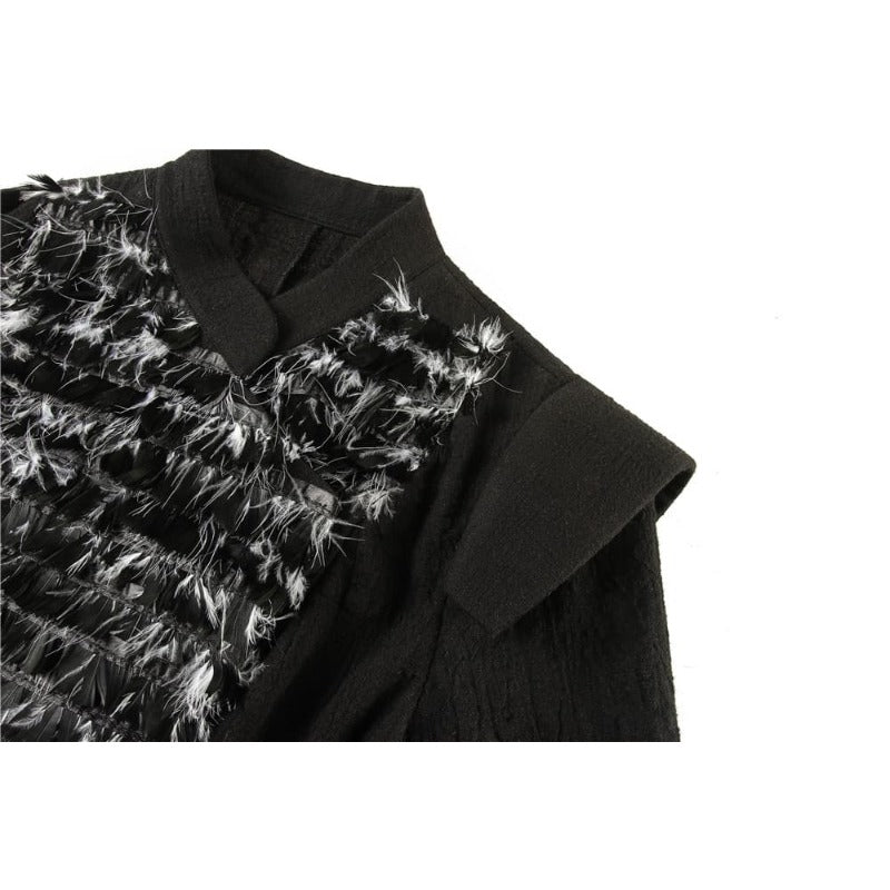 Traje de Cosplay de Sansa Stark para Mujer - Capa de Invierno con Cuello de Piel - Fantasia Cosera