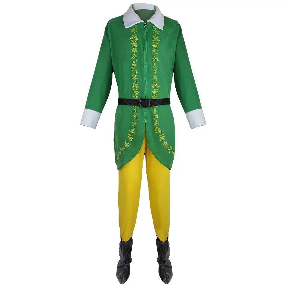 Nuevo Disfraz de Cosplay Navideño | Traje de Duende de Santa | Disfraz de Elfo Anime Verde Festivo para Hombres - Fantasia Cosera