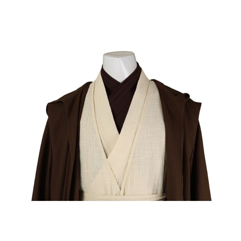 Traje de Cosplay de Obi-Wan Kenobi Vestimenta Jedi Conjunto Completo para Halloween y Fiestas - Fantasia Cosera