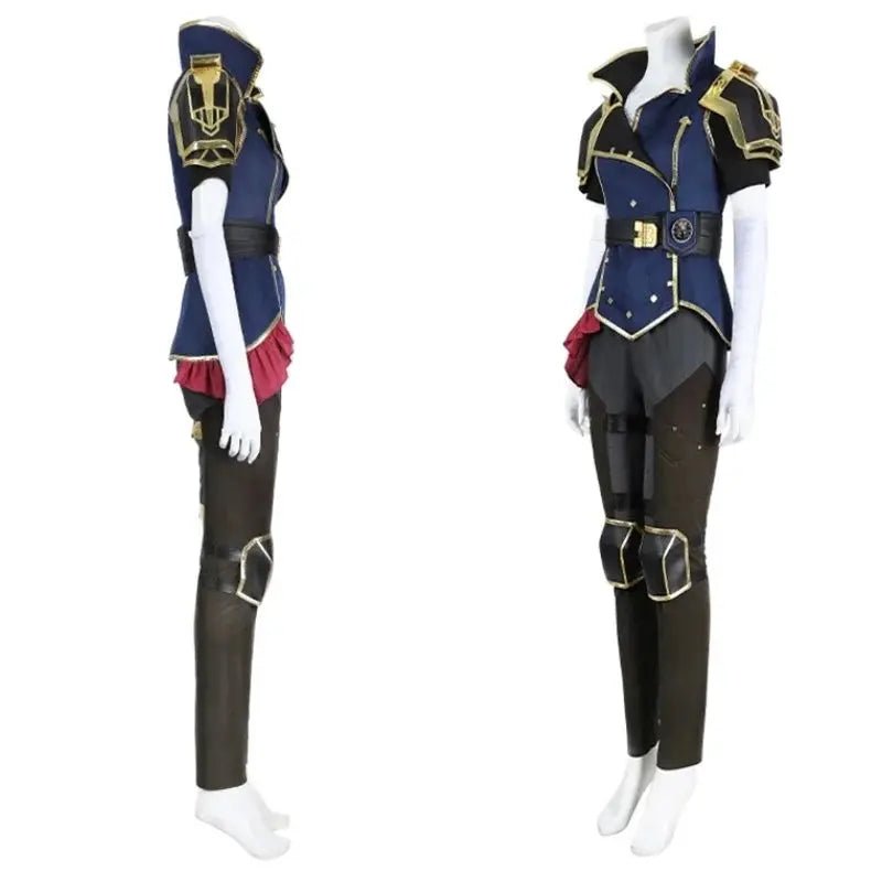 Traje de Cosplay de Vi de Arcane para Mujer con Accesorios, Disfraz para Fiesta de Halloween - Fantasia Cosera