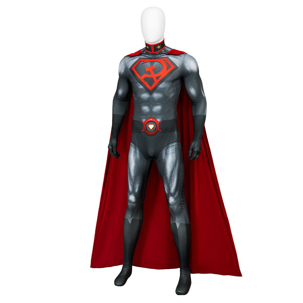 Traje de Cosplay de Superman Red Son - Conjunto Completo para Halloween - Fantasia Cosera