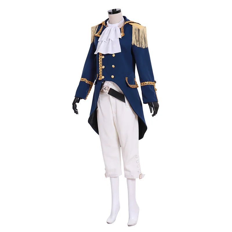 Chaqueta de Cosplay Hamilton Marqués de Lafayette - Tuxedo Gótico Aristócrata y Uniforme Colonial - Fantasia Cosera