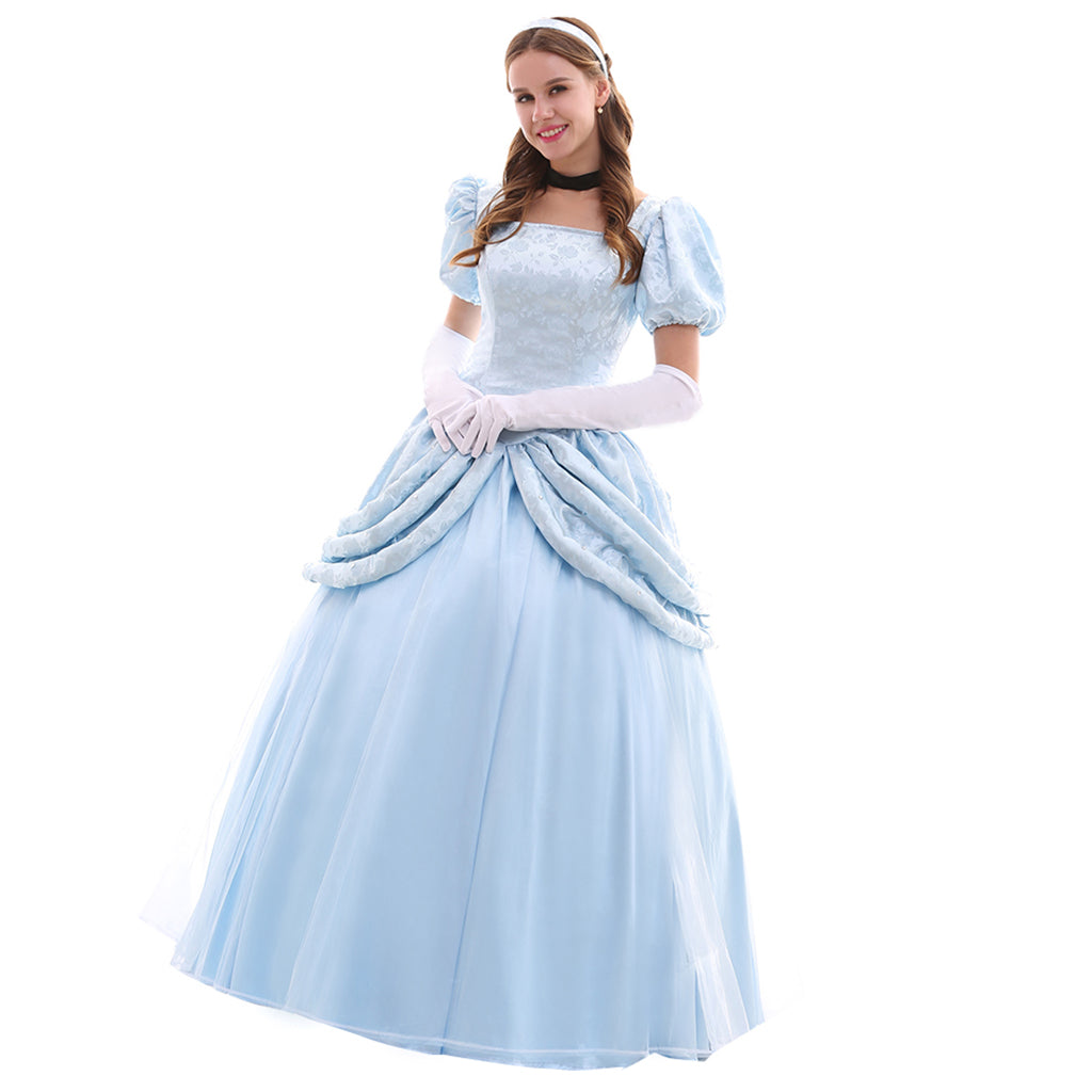 Serie de Disfraces de Cosplay de Disney Cenicienta: Princesa, Príncipe, Madrastra y Criada - Fantasia Cosera