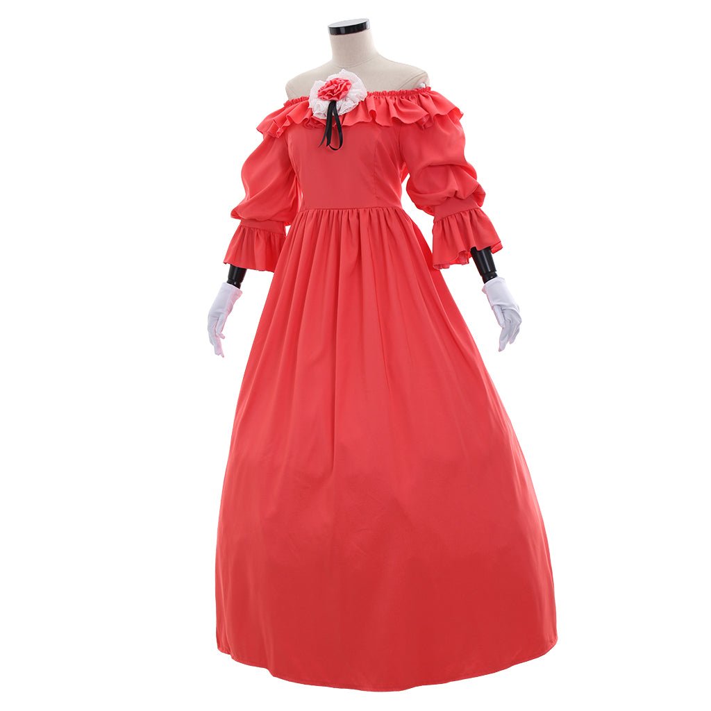 Vestido Renacentista Victoriano Marie Antoinette con Guantes | Elegante Traje para Cosplay y Eventos - Fantasia Cosera