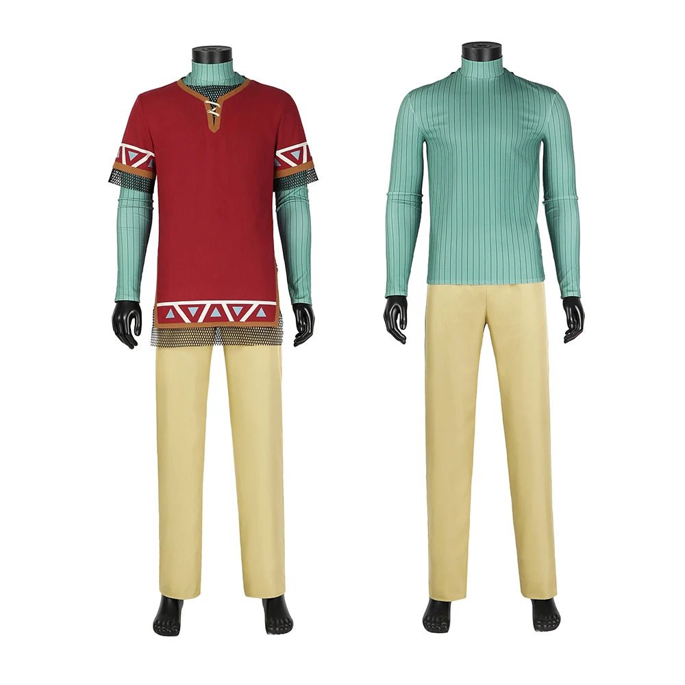 Juego Zelda Cosplay Túnica Hyliana Armadura Disfraz para Hombre Fantasía Batalla Uniforme Completo Halloween Carnaval Fiesta - Fantasia Cosera