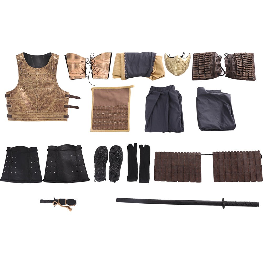 Traje de Cosplay de Scorpion Hanzo Hasashi de Mortal Kombat 2021 para Hombres - Fantasia Cosera