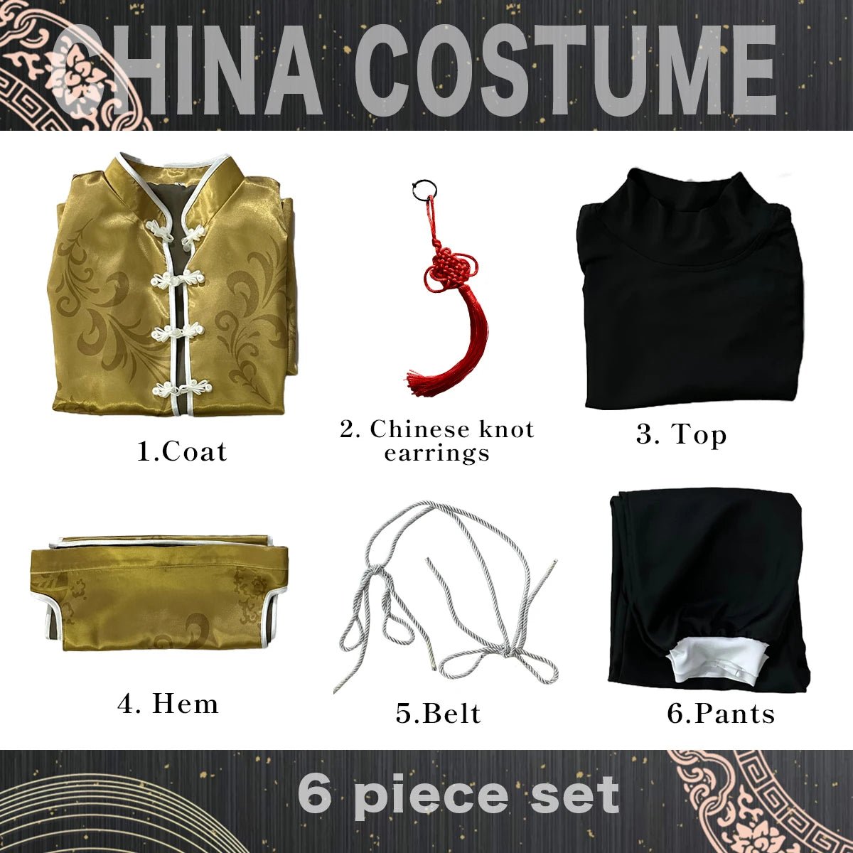 Traje de Cosplay de Bachira de Blue Lock Anime Estilo Kung Fu Tang Suit con Peluca de Fibras Sintéticas Ajustable - Fantasia Cosera