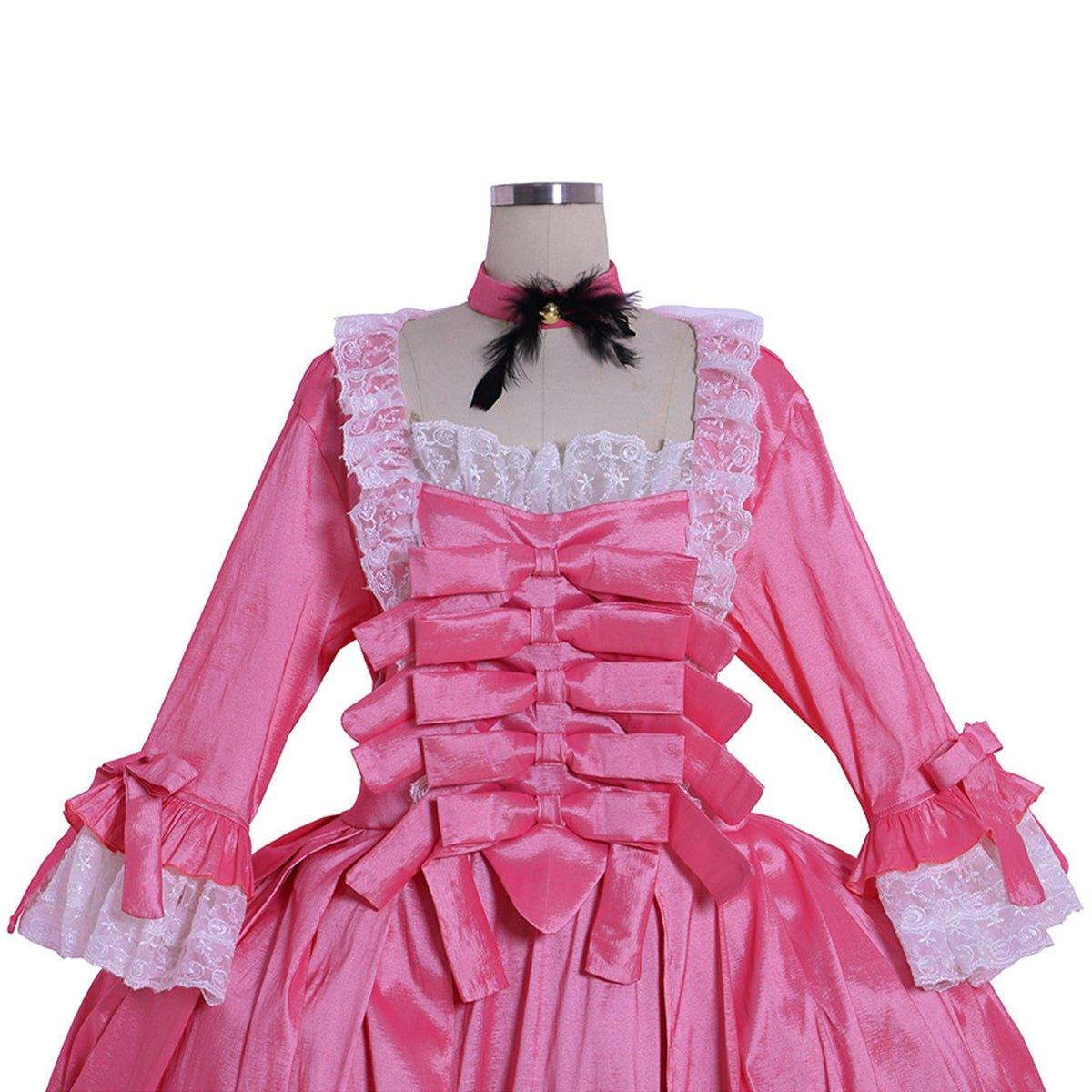 Vestido de Marie Antoinette del Siglo XVIII - Vestido de Baile Rococó con Espalda de Saco | Vestido de Princesa Vintage Victoriana - Fantasia Cosera