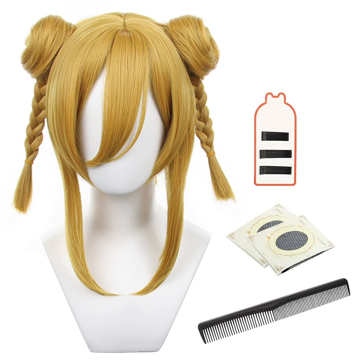 Peluca Blue Lock Qianqie Bao'er Maomao - Estilo Chino Dos Moños con Nueve Opciones de Color - Fantasia Cosera