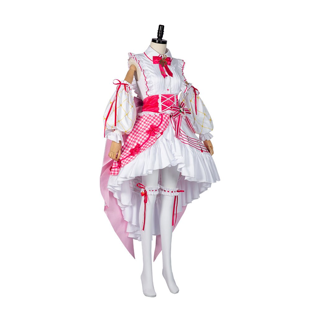Vestido Lolita Fresa de 15º Aniversario de Hatsune Miku para Cosplay Anime - Fantasia Cosera