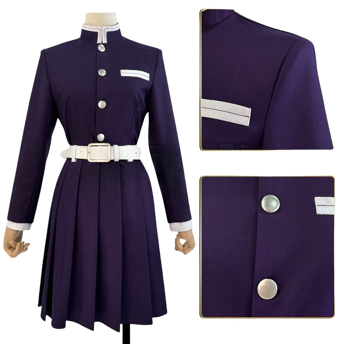 Traje de Cosplay de Kanao Tsuyuri de Demon Slayer: Kimetsu no Yaiba - Fantasia Cosera