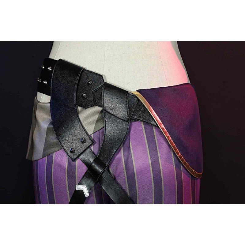 Traje de Cosplay Arcane Jinx - Outfit Crit Loli Loose Cannon con Zapatos y Peluca - Fantasia Cosera