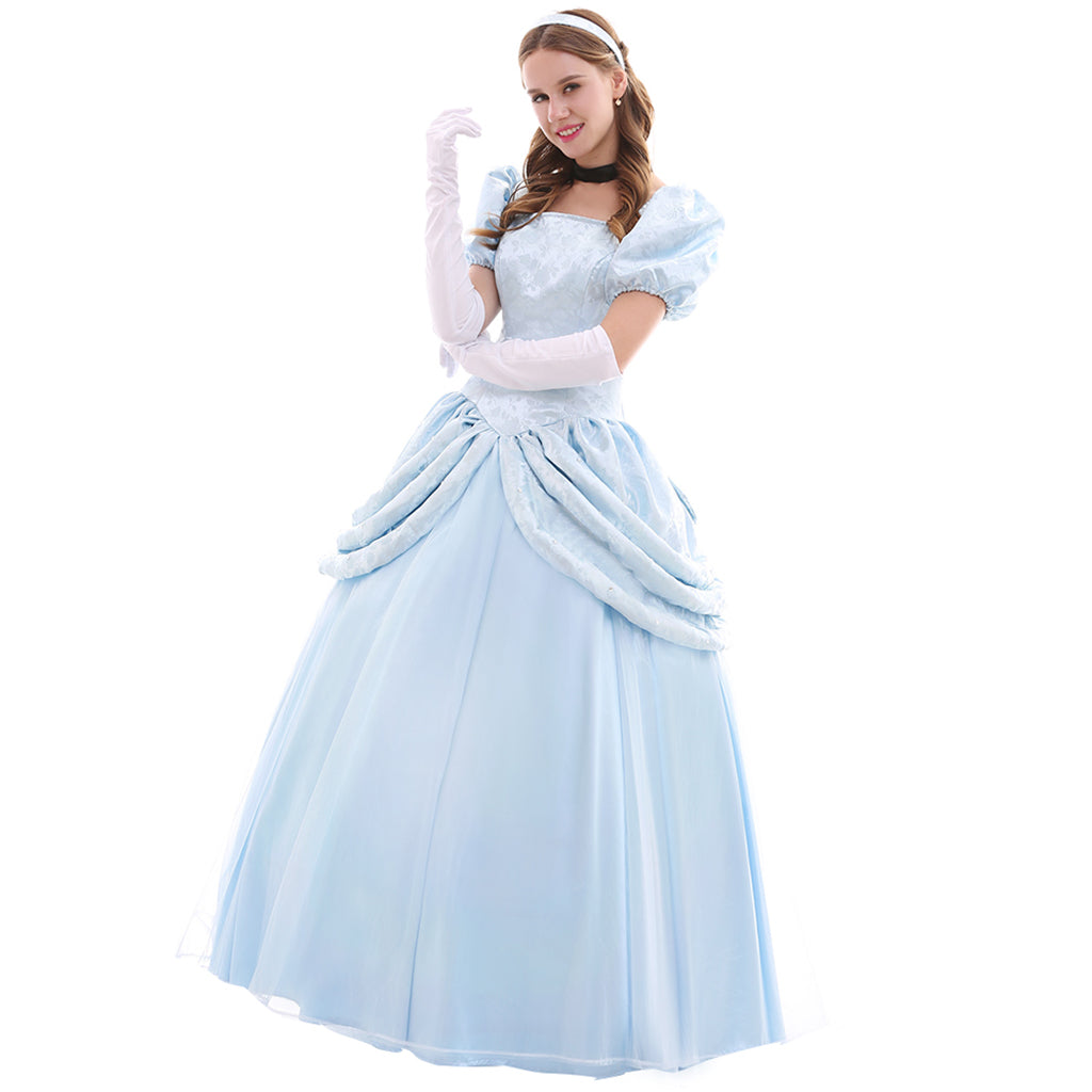 Serie de Disfraces de Cosplay de Disney Cenicienta: Princesa, Príncipe, Madrastra y Criada - Fantasia Cosera