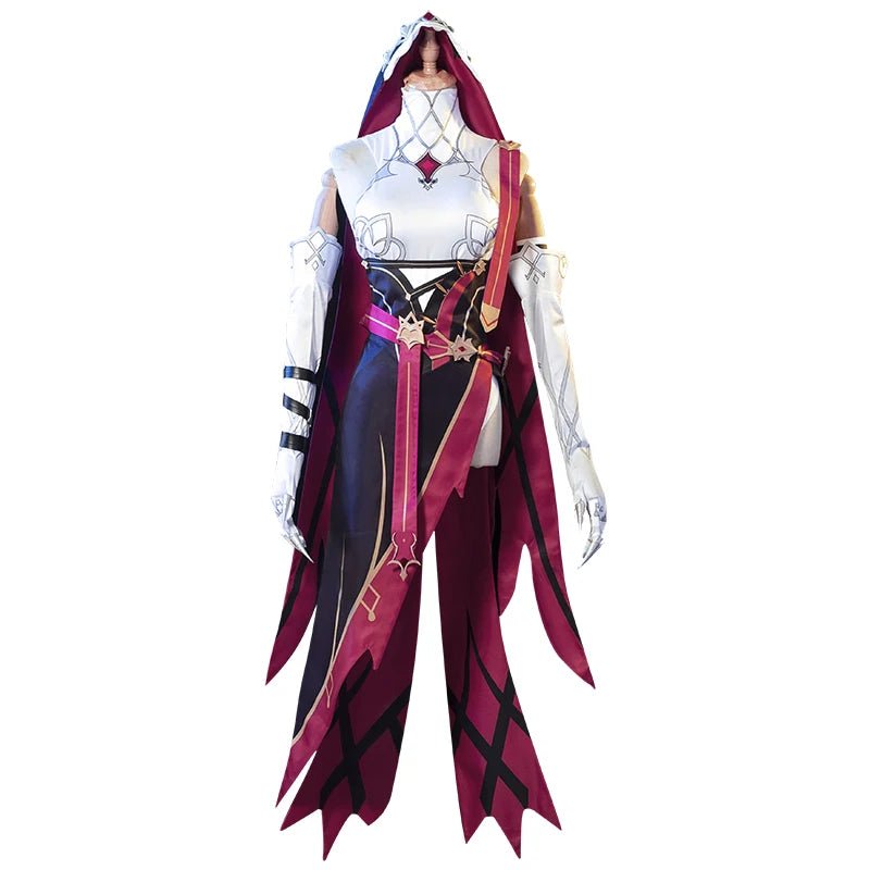 Traje de Cosplay de Rosaria del Juego Genshin Impact - Vestido para Mujer - Fantasia Cosera