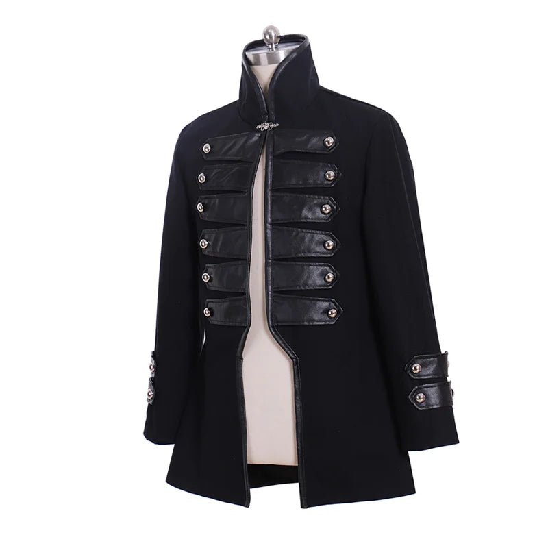 Chaqueta Militar de Guardia del Siglo XVIII - Abrigo Oficial Rococo Gótico para Hombres | Serie Medieval Fantasía Cosera - Fantasia Cosera
