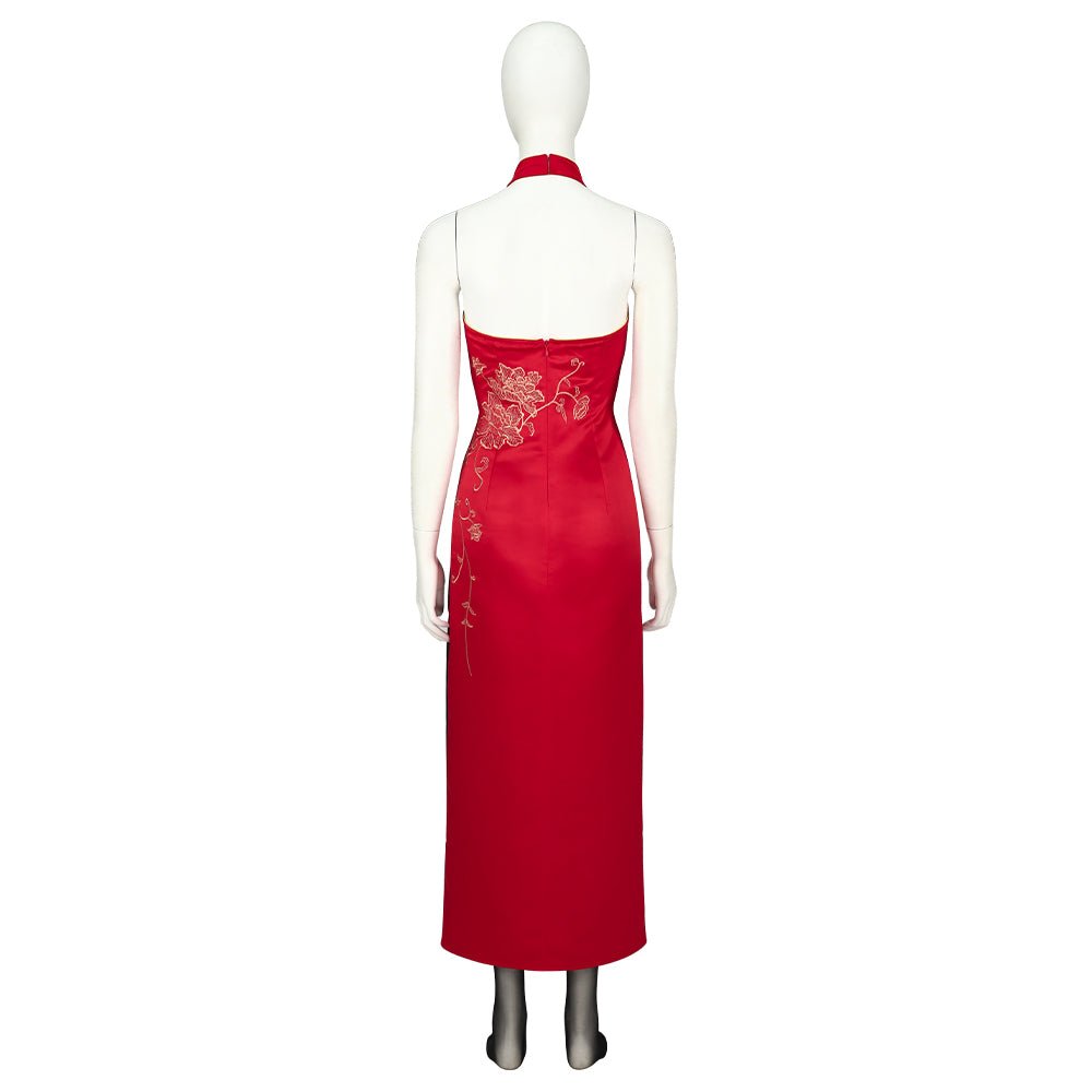 Traje de Cosplay de Ada Wong Cheongsam de Resident Evil 4 Remake - Fantasia Cosera