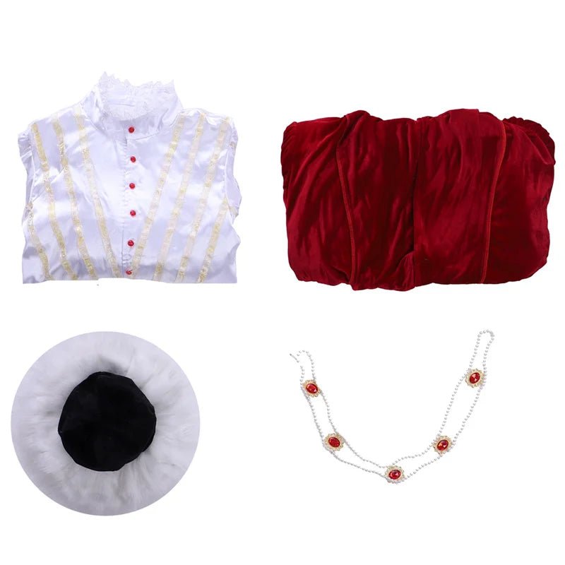 Disfraz de Rey Henry VIII con Capa y Sombrero | Traje Medieval de Halloween - Fantasia Cosera