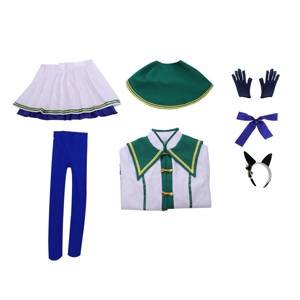 Disfraz Cosplay Pretty Derby Silence Suzuka con Tocado - Fantasia Cosera