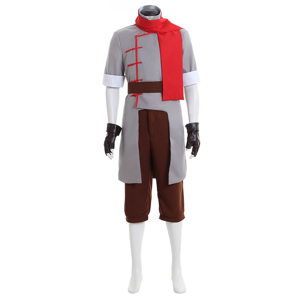Avatar La Leyenda de Korra Traje de Cosplay de Mako Dominador del Fuego | Traje Auténtico de Dominio del Fuego - Fantasia Cosera