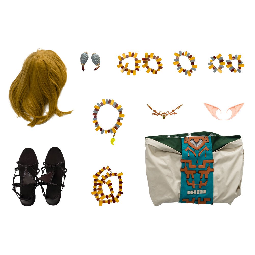 Traje de Cosplay de la Princesa Zelda (Vestido Zonai) de The Legend of Zelda: Lágrimas del Reino - Fantasia Cosera