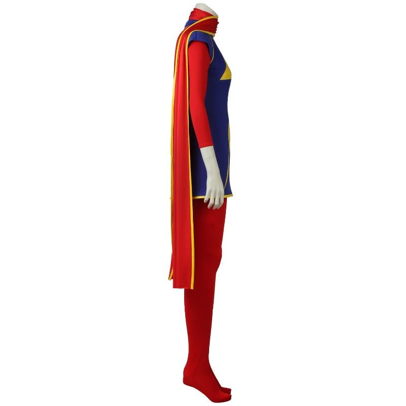 Traje de Cosplay de Kamala Khan - Mono y Capa para Mujeres para Halloween y Fiestas - Fantasia Cosera