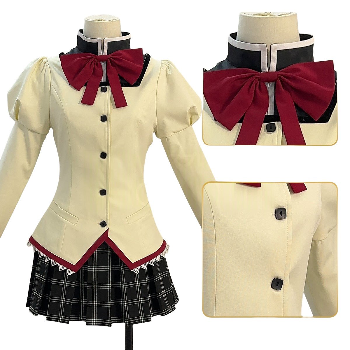 Traje de Cosplay de Chica Mágica Madoka Magica - Kaname Madoka, Akemi Homura - Fantasia Cosera