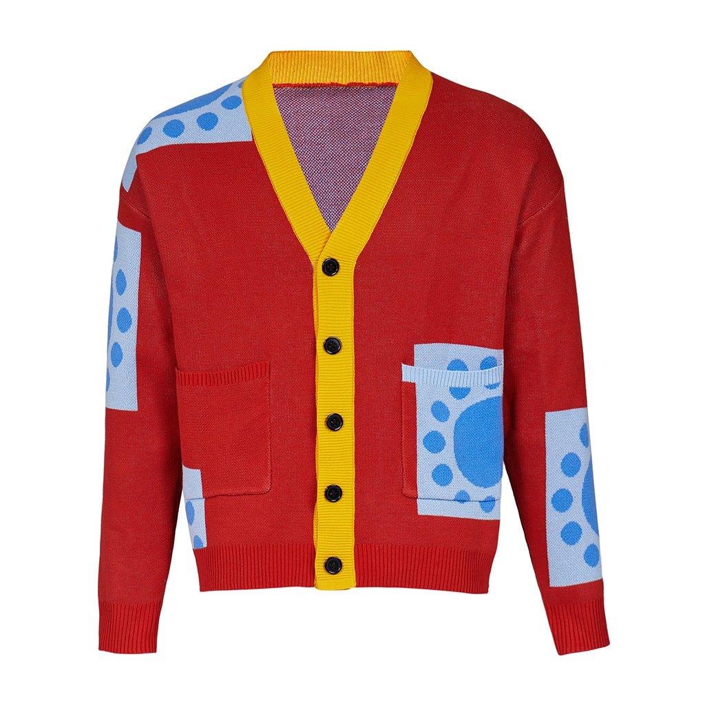 Suéter de Cosplay de Luffy del País Wano | Cardigan Anime para Adultos | Abrigo de Cosplay para Halloween - Fantasia Cosera