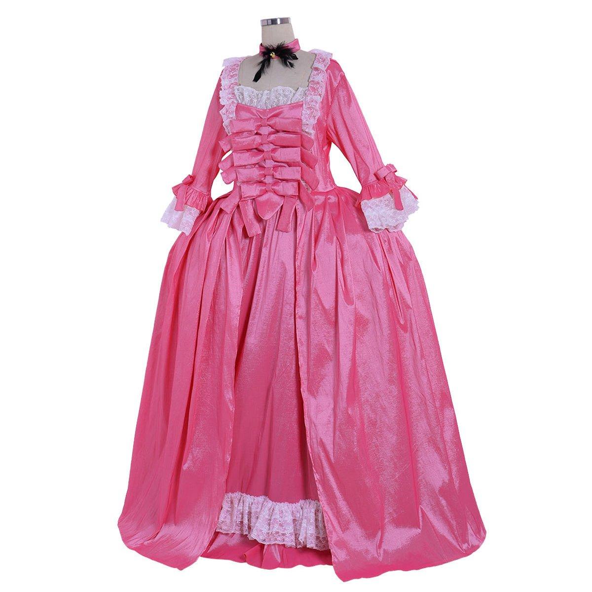 Vestido de Marie Antoinette del Siglo XVIII - Vestido de Baile Rococó con Espalda de Saco | Vestido de Princesa Vintage Victoriana - Fantasia Cosera